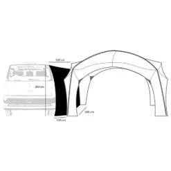 Connection Tunnel - Aerobase Link Camper Van 5 Connection Tunnel - Aerobase Link Camper Van -Outdoor Camping Discount Store zempire connection tunnel aerobase link camper van detail 2